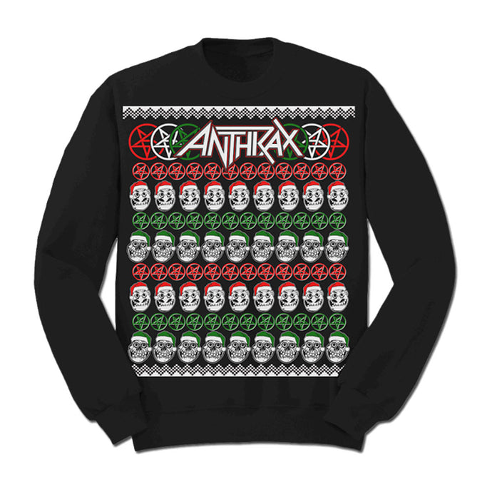 Not Man Skulls Christmas Crewneck Sweatshirt